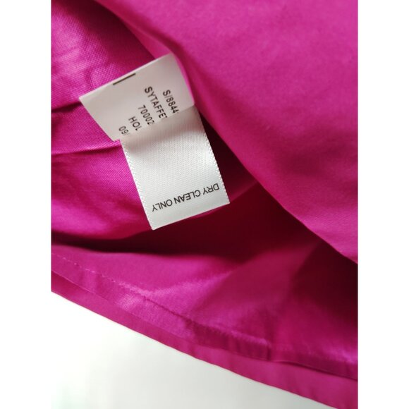 Banana Republic Womens Fuchsia Taffeta Skirt Size 8 - Picture 7 of 9